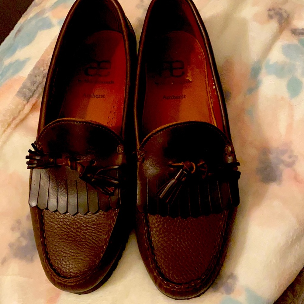Allen Edmonds Amherst Tassel Loafer Tan and Brown